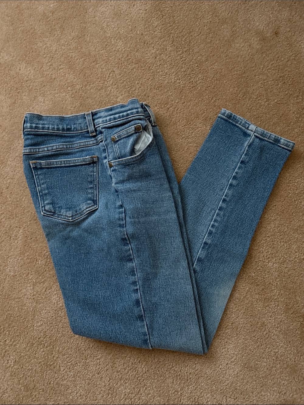 Style & Co. Straight Jeans in Medium Blue Denim
